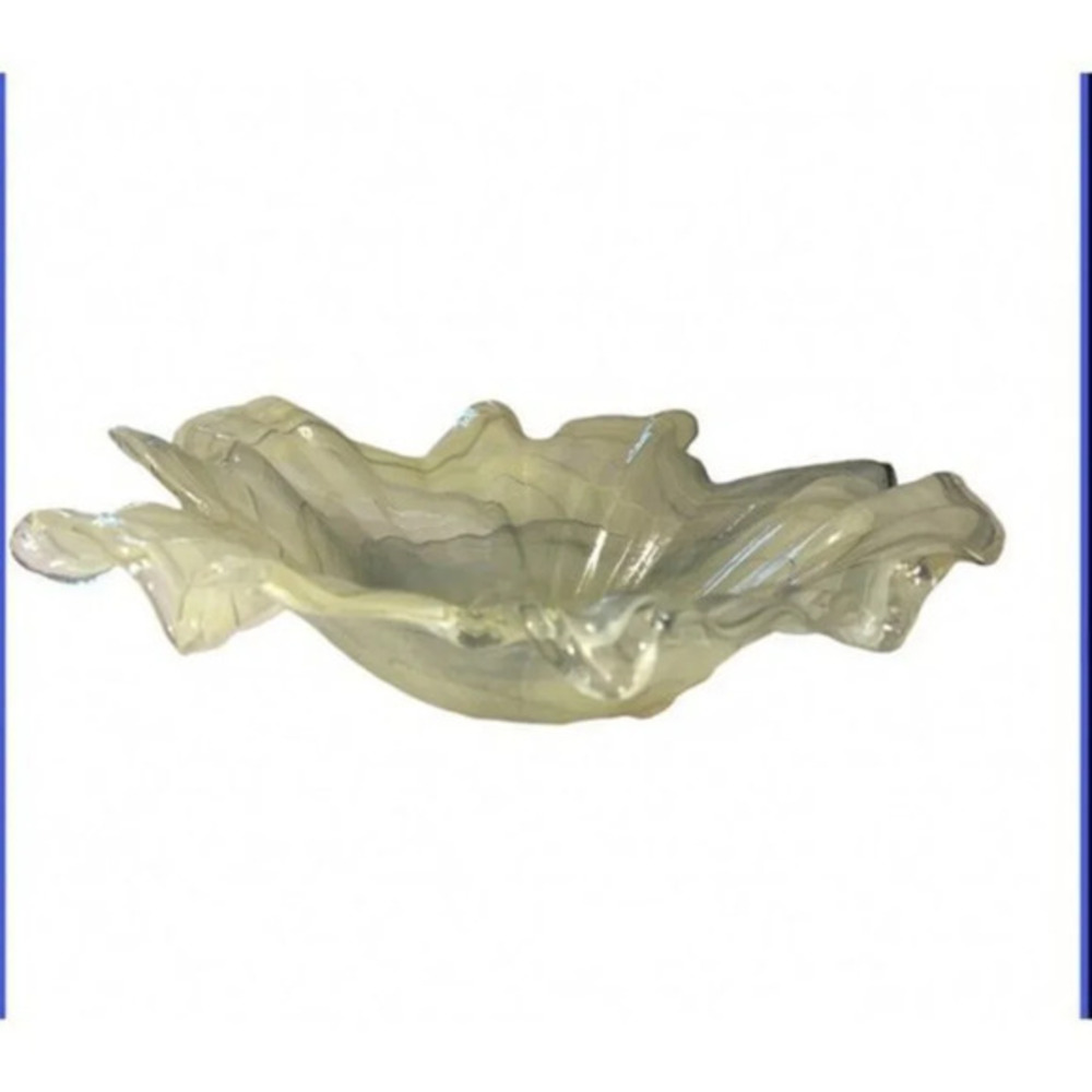 Vintage Art Glass elaborate wave handblown Home Decor